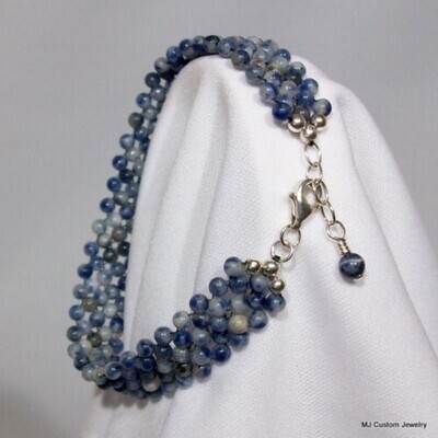 Sodalite Woven Gemstone Bracelet