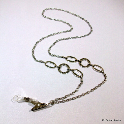 Tribal Rings Silver Chain Lanyard