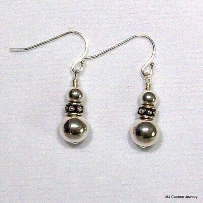 Simply Silver - Bali Silver Rondelle Earrings