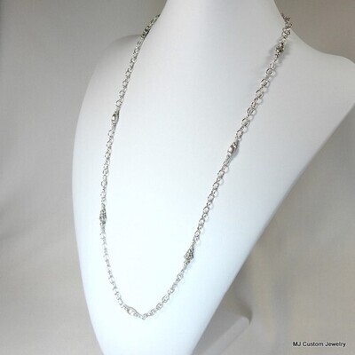 Simply Silver - Focal Stations 28" Chain Necklace