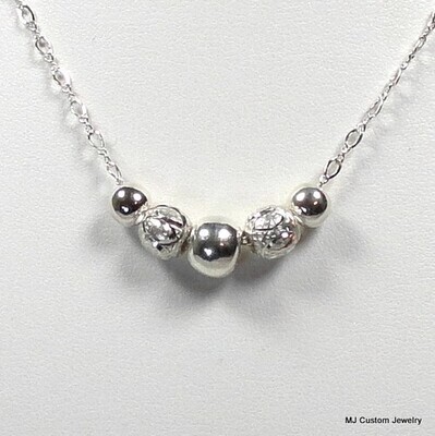 Simply Silver - Satin Finish, Laser-cut Necklace