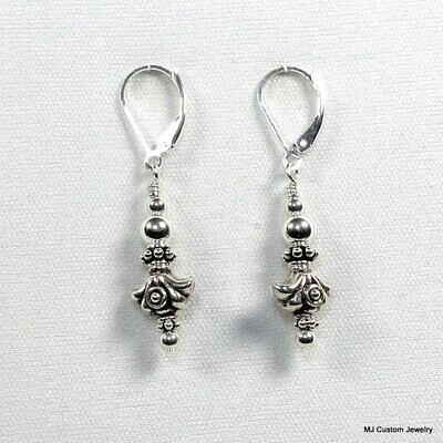 Simply Silver - Bali Silver Exotic Fan Earrings