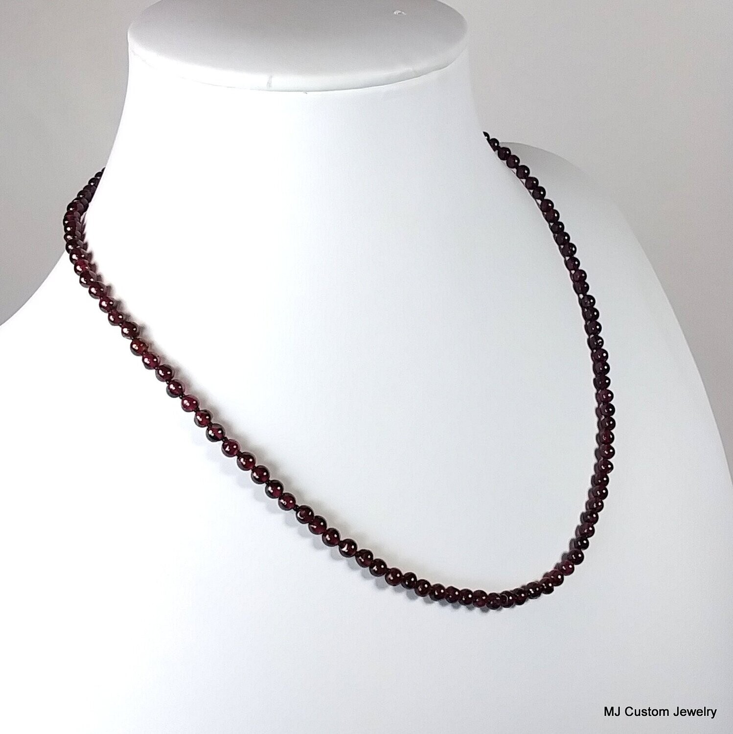 Baby Garnet Gemstone Necklace