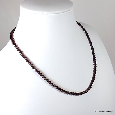 Baby Garnet Gemstone Necklace