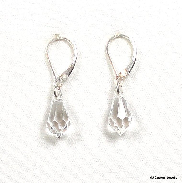 Swarovski Crystal Teardrop Earrings