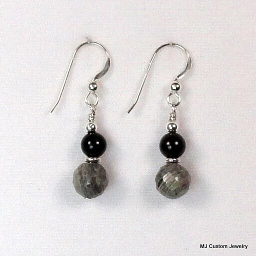 Silverleaf Jasper Double Gemstone Earrings