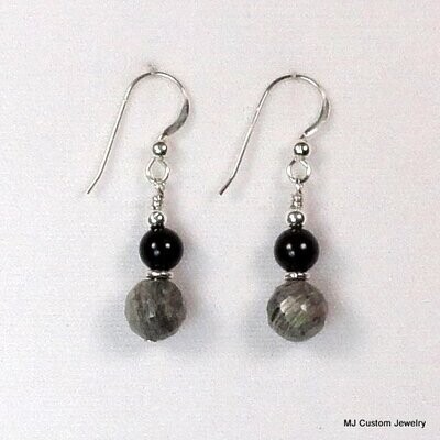 Silverleaf Jasper Double Gemstone Earrings