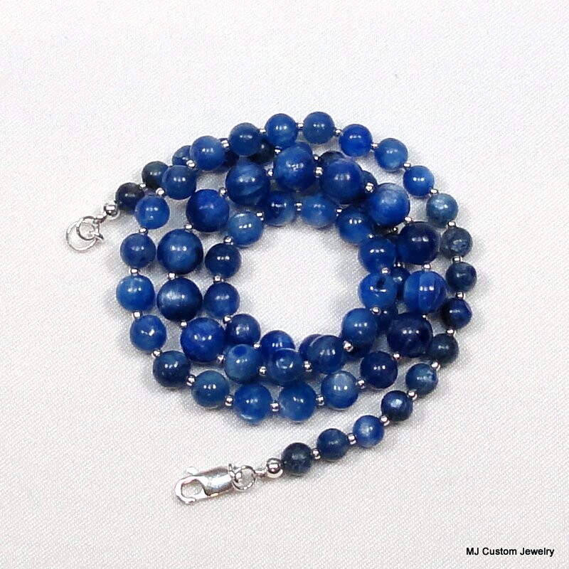Kyanite Graduating Gemstone Necklace