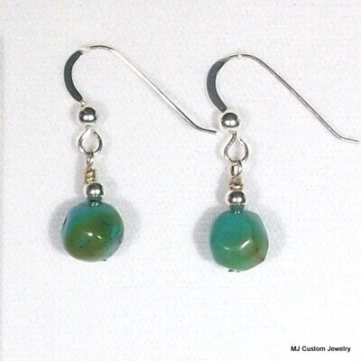 Turquoise Gemstone Nugget Earrings