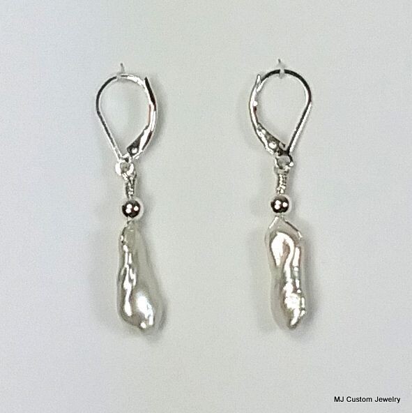 Baroque Freshwater Stick Pearl Earrings