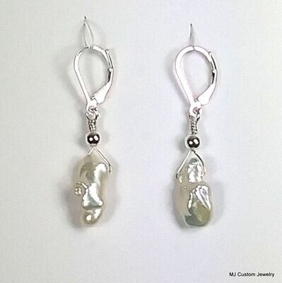 Baroque Freshwater Stick Pearl Earrings