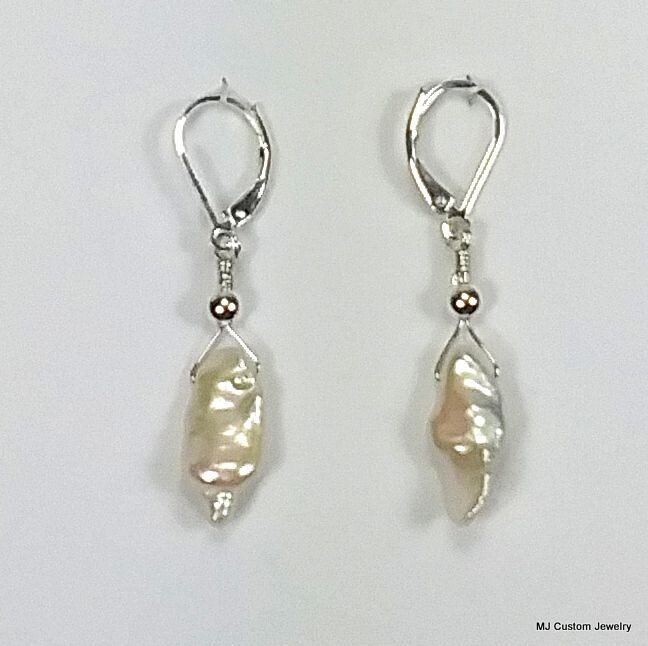 Baroque Freshwater Stick Pearl Earrings