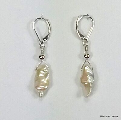 Baroque Freshwater Stick Pearl Earrings