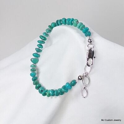 Turquoise Tumbled Nugget Bracelet
