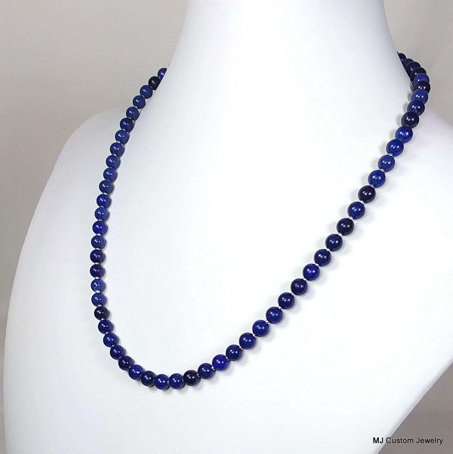 Lapis Lazuli Round Gemstone Necklace