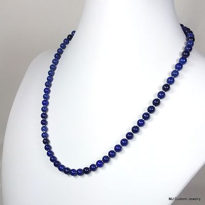 Lapis Lazuli Round Gemstone Necklace