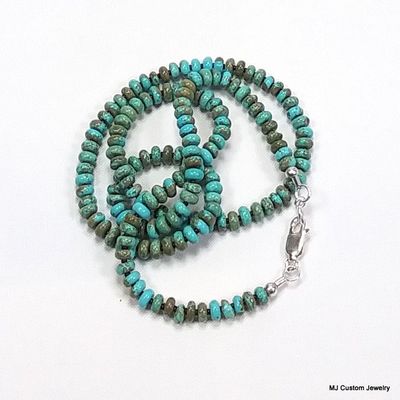 Turquoise Petite Rondelle Necklace