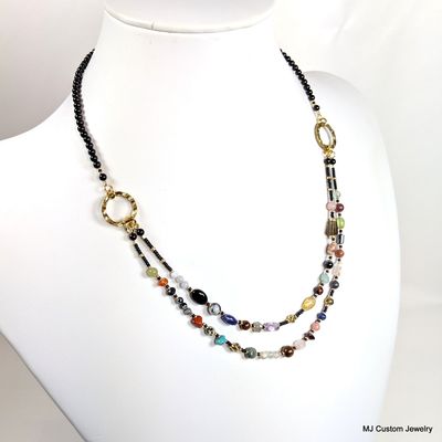 Talisman Multi-gemstone Bib Necklace