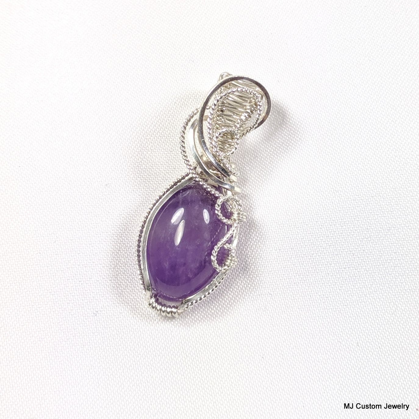 Amethyst Wire Wrapped Pendant