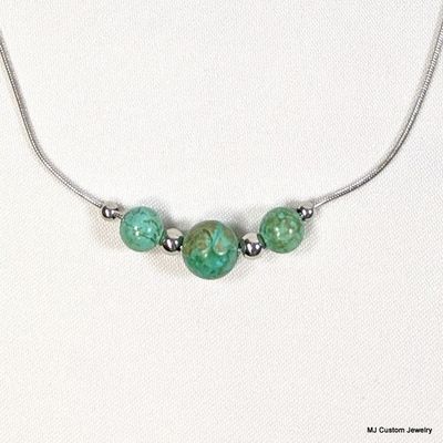 Turquoise Adjustable Add-a-Bead Necklace