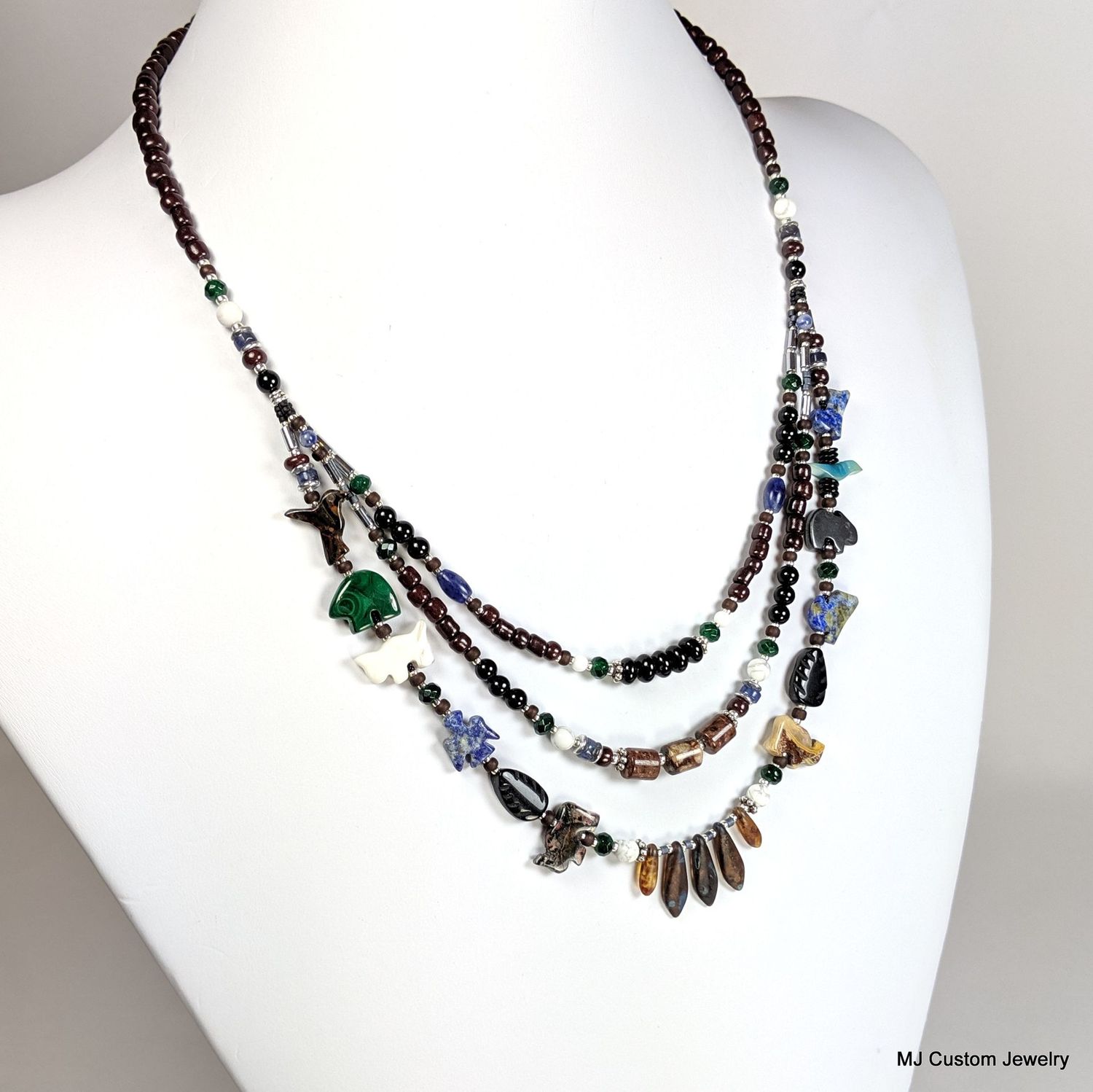 Animal Fetish & Treasures Triple Bib Necklace Animal Fetish & Treasures Triple Bib Necklace