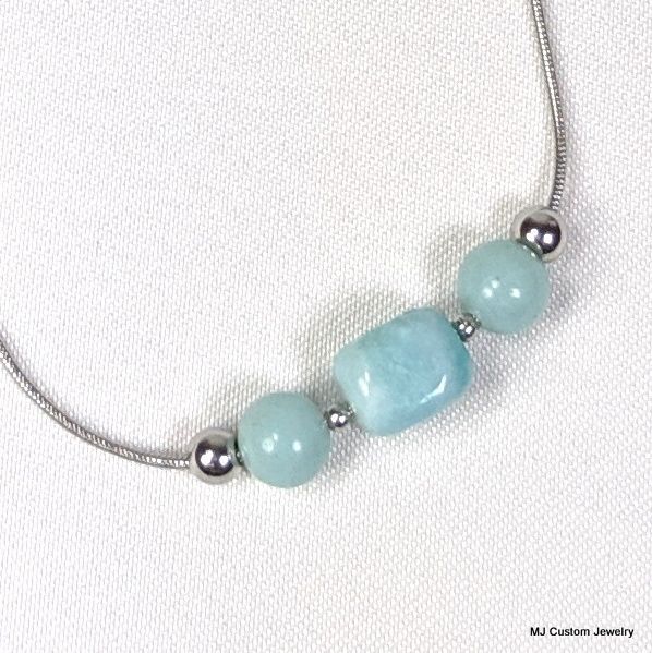 Amazonite Adjustable Add-a-Bead Necklace