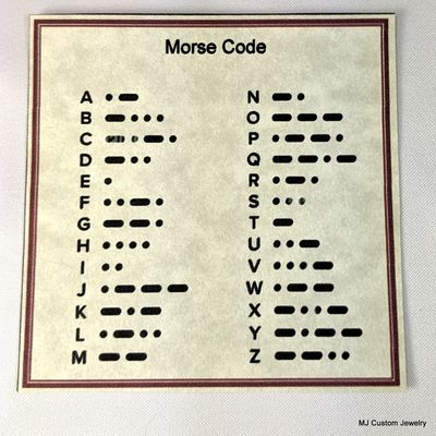 Morse Code Jewelry