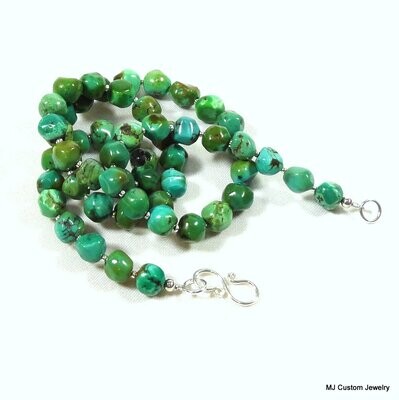 Turquoise Gemstone Nugget Necklace