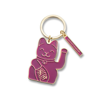 Maneki Neko keyring | purple