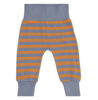 Babypant Sjors - orange navy gestreift