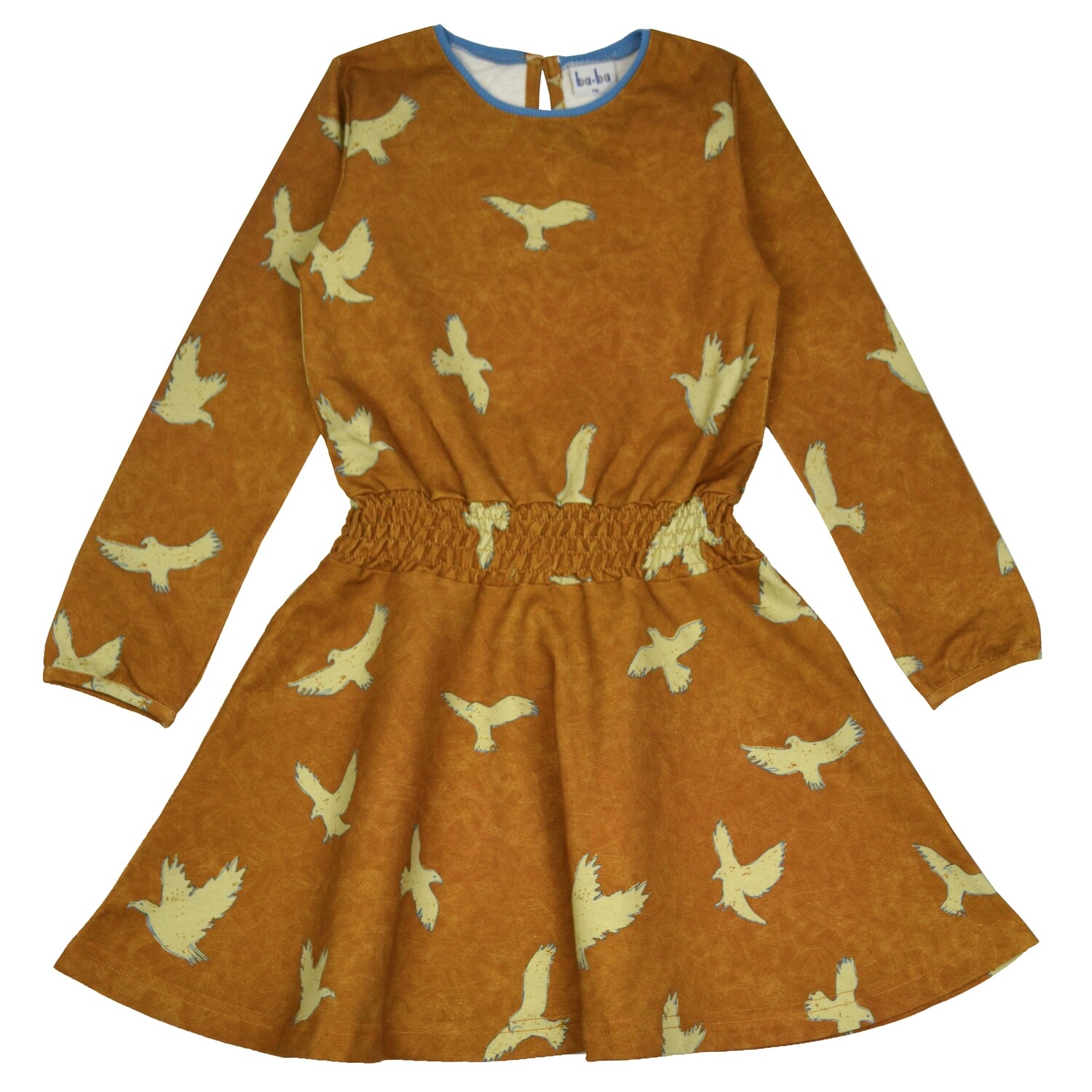 Kleid mit Vogelprint