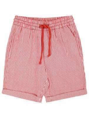 Danefae Seersucker Shorts - luftige Shorts (rot)
