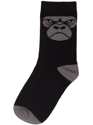 Dyr Socken - black Gorilla