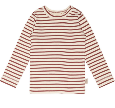 Petit Piao - Longsleeve - berry/offwhite