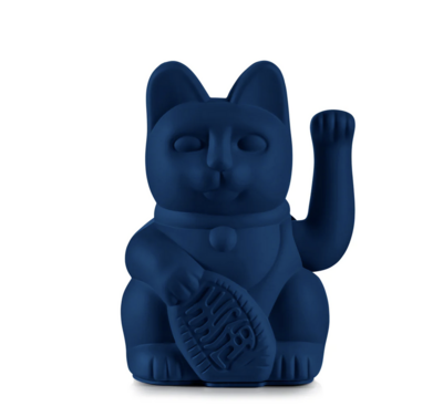 Lucky Cat - Maneki Neko Classic (dark blue)