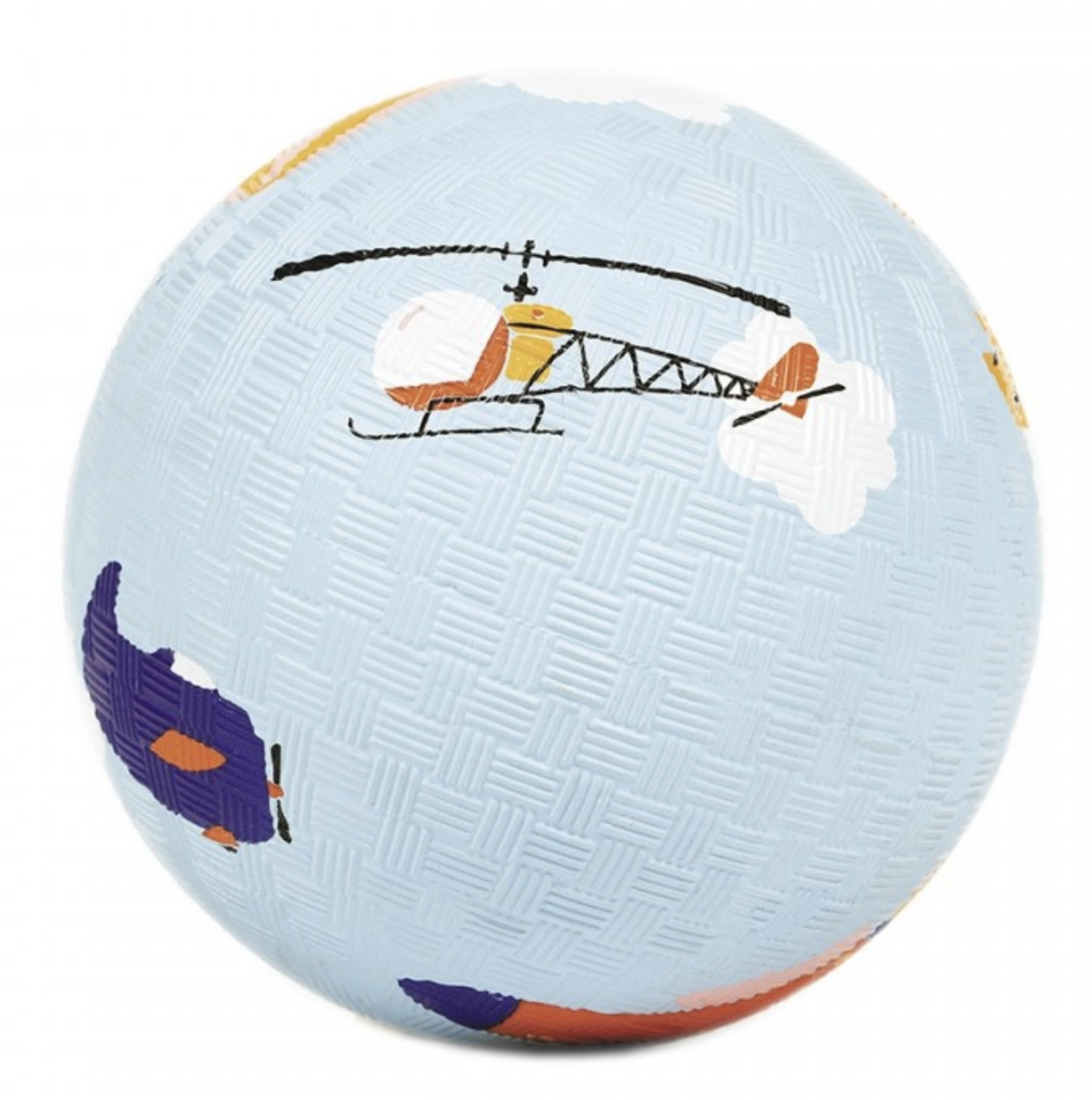 Spielball 13cm aus Naturkautschuk - Hubschrauber - Maison Petit Jour