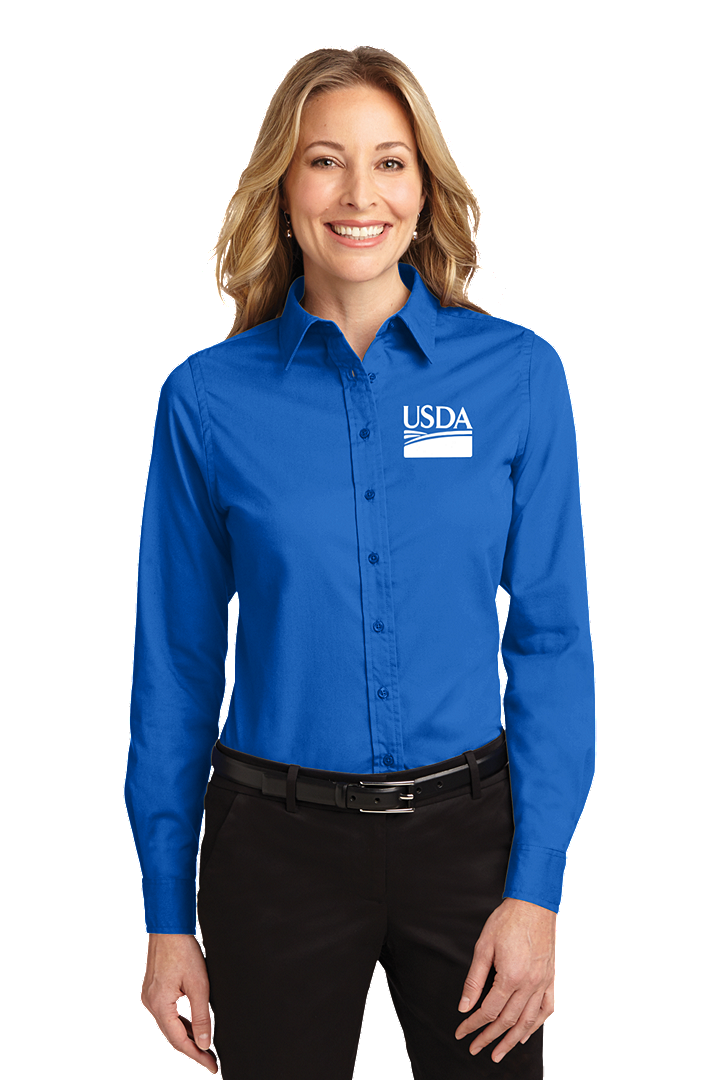 Ladies Long Sleeve Dress Shirt Custom 