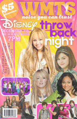 WMTS Disney Throwback DJ Night Poster