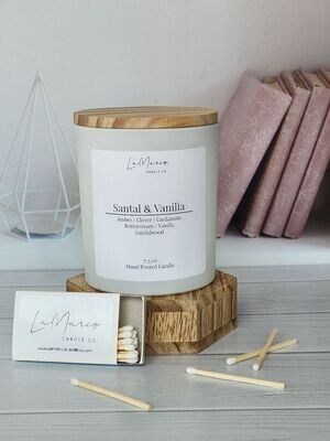Santal & Vanilla Scented Candle