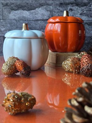Ceramic Pumpkin Candle