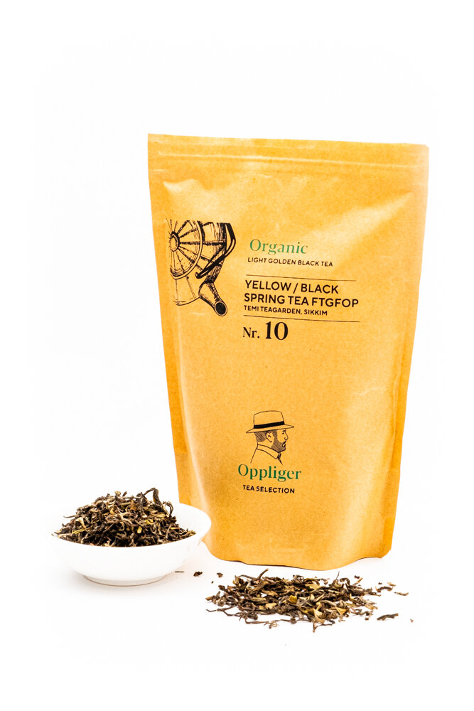 Nr.10 YELLOW/BLACK Spring Tea FTGFOP, Sikkim, Rimpocha (fairtrade) 80g