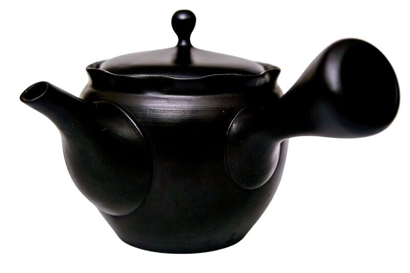 Japanische Teekanne (Kyusu) 300ml, matt schwarz