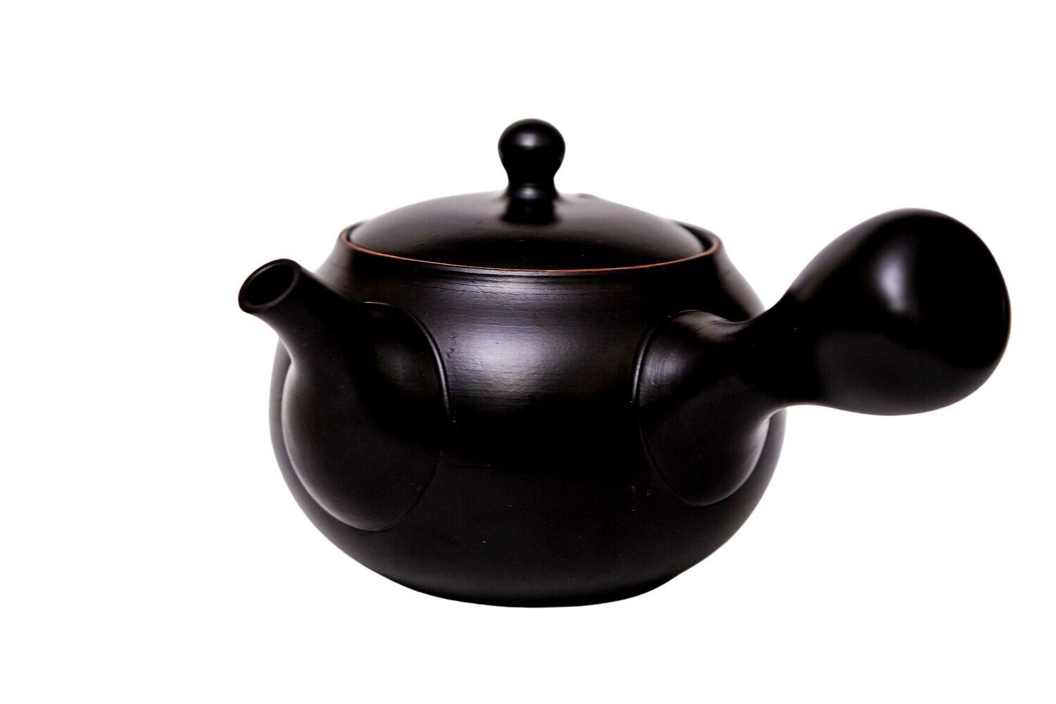 Japanische Teekanne (Kyusu) 200ml, matt schwarz