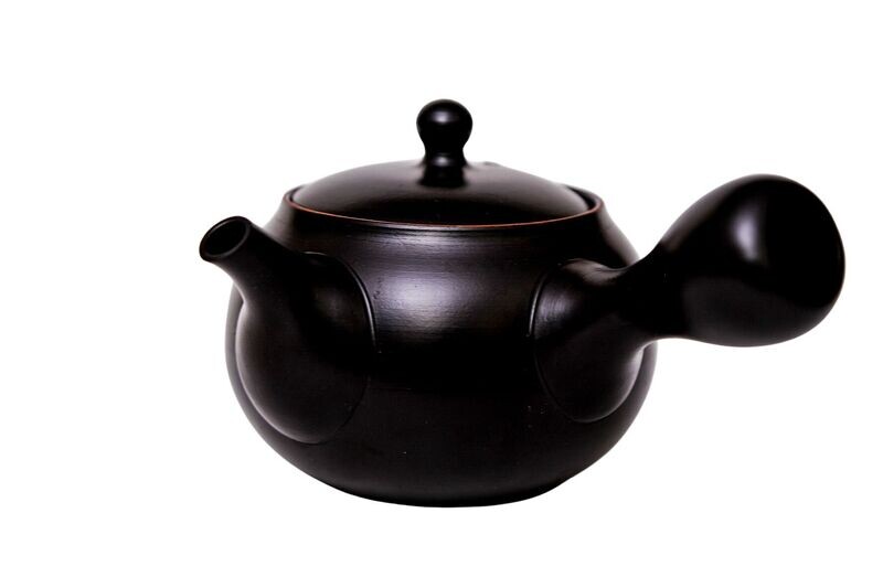 Japanische Teekanne (Kyusu) 200ml, matt schwarz