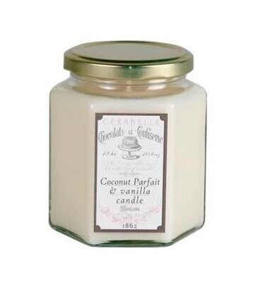 CERABELLA VELA ARTESANA DE SOJA - COCONUT PARFAIT & VANILLA CANDLE