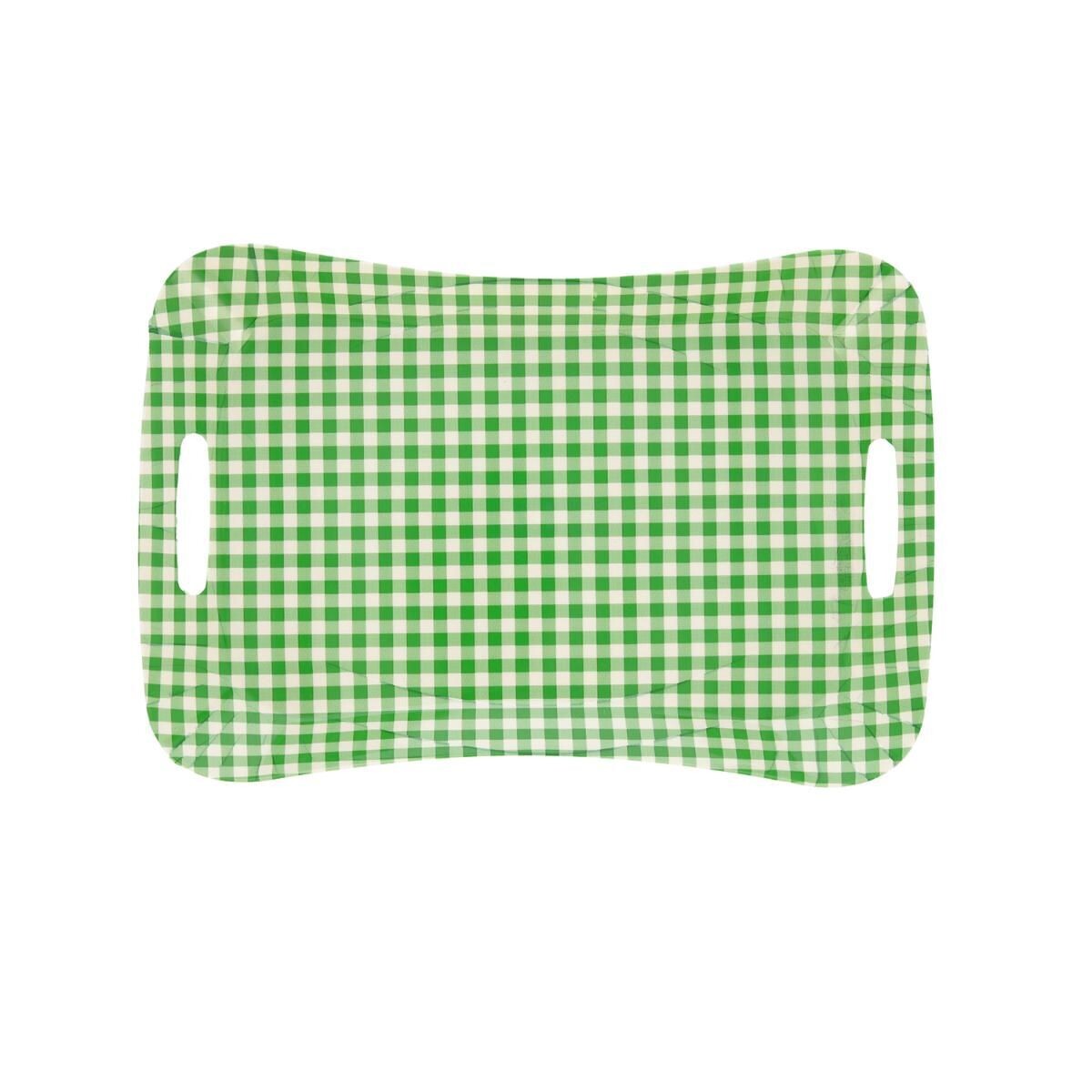 BANDEJA ASAS VICHY VERDE PEQUEÑA