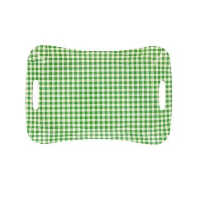 BANDEJA ASAS VICHY VERDE PEQUEÑA