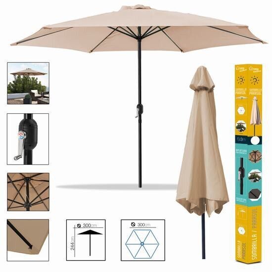 PARASOL BEIGE 300CM