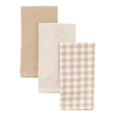 JUEGO DE 3 PAÑOS BEIGE JUEGO DE 3 PAÑOS BEIGE