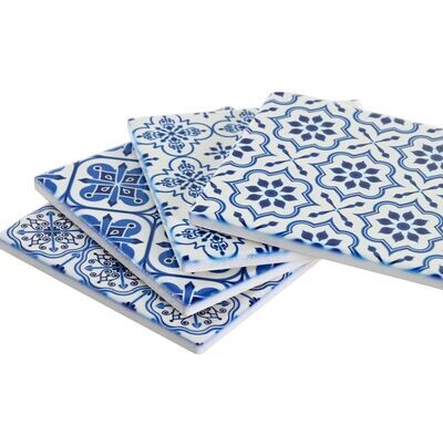 SET 4 POSAVASOS CERÁMICOS